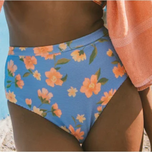 Billabong Medium Bottoms Bikini Lazy Days Tanlines Hi Retro Outta The Blue NWT